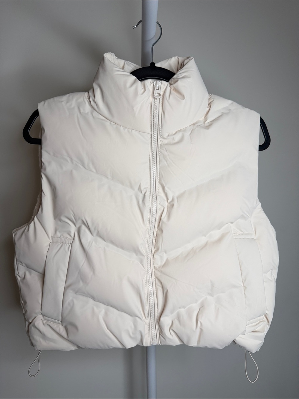 Love Tree Cream Quilted Puffer Vest